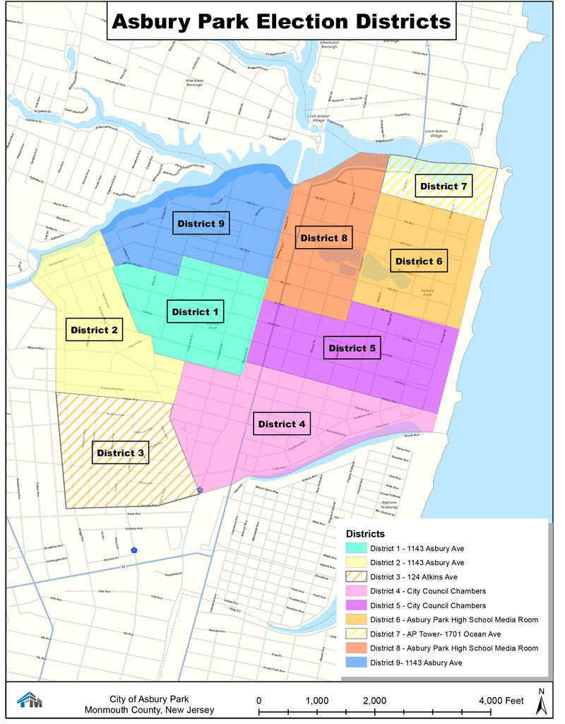 Asbury Park Election Districts